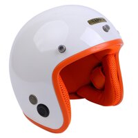 Nón Bảo Hiểm 3/4 Đầu Napoli N099 (Trắng bóng)