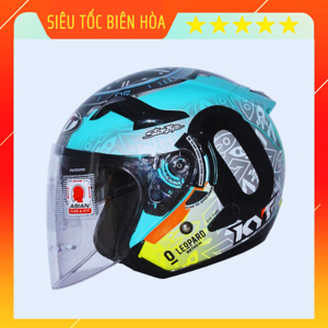 Nón bảo hiểm 3/4 Kyt Leopard