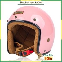 Nón bảo hiểm bulldog 4U màu hồng