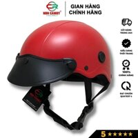 Nón bảo hiểm Camry 1/2 màu đỏ phong cách thời thượng,có lỗ thông gió thoáng mát, freesize từ 55-59cm