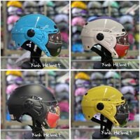 Nón bảo hiểm chính hãng GRS A102K, mũ bảo hiểm có kính loại xịn, Nón có Kính bảo vệ loại tốt