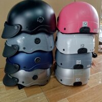 (Nón bảo hiểm đạt chuẩn) Nón CAMRY CR 04 chính hãng màu trơn. Vòng đầu từ 52_59cm. Mua nón tặng quà móc khóa.