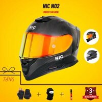 Nón Bảo Hiểm Fullface Carbon NIC N02