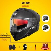 Nón Bảo Hiểm Fullface Carbon NIC N01