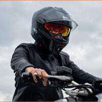 Nón Bảo Hiểm Fullface Carbon NIC N01 2 Kính