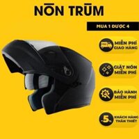 Nón bảo hiểm fullface ROYAL M179 lật cằm vân CARBON đen nhám - CARBON ĐEN,L