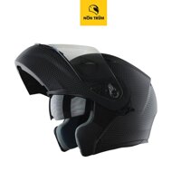 Nón bảo hiểm fullface ROYAL M179 lật cằm vân CARBON đen nhám - CARBON ĐEN,L