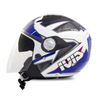 Nón Bảo Hiểm GIVI M102FRCBL Vista White/Blue