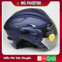 Nón bảo hiểm Grs A760K có kính nửa đầu - mũ bảo hiểm 1/2 đầu GRS 760 kính - Chính hãng - Hàng mới về