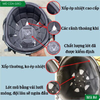 Nón Bảo Hiểm Mũ bảo hiểm trơn 1/2,nón bảo hiểm nửa đầu màu sơn, tai mèo,giá rẻ nhiều màu nam nữ siêu cute có tem CR công