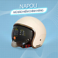 NÓN BẢO HIỂM Napoli kính âm cao cấp N189 giấu kính dành cho cả nam và nữ (L) và (M)