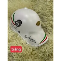 nón bảo hiểm nón kết cờ ba màu ko khoét lổ sau