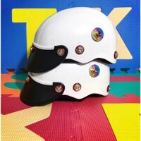 Nón Bảo Hiểm Nửa Đầu 1/2 - Mũ Bảo Hiểm Nửa Đầu - Sơn Phủ NaNo - Gắn 7 Ốc Salaya + Gù Titan Gr5