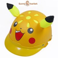 Nón bảo hiểm Pikachu cho bé từ 2 đến 8 tuổi, mũ bảo hiểm trẻ em hình pikachu cực kỳ đáng yêu