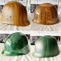 NÓN BẢO HIỂM QUÂN ĐỘI - NÓN BẢO HIỂM LÍNH MỸ CAO CẤP LÓT DÂY IN VÂN GỖ