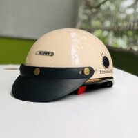 Nón bảo hiểm RONA Haly Luxury - Kem bong