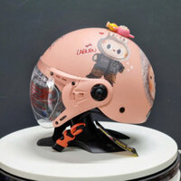 Nón Bảo Hiểm [ Tặng phụ kiện] Mũ bảo hiểm trẻ em có kính chắn gió Ja-ViVa, nón bảo hiểm thời trang an toàn cho bé 6 -10