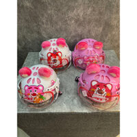 Nón bảo hiểm trẻ em có kính chính hãng AT cho bé từ 2 đến 10 tuổi - 6 lỗ thông hơi - có TEM bảo hành của hãng.