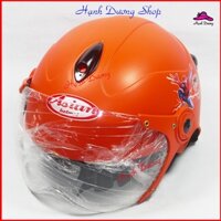 Nón bảo hiểm trẻ em từ 3 -5 tuổi vòng đầu 52cm có kính chắn bụi bảo vệ tốt cho mắt, đầu