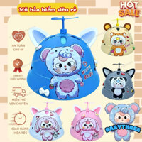 Nón bảo hiểm trẻ em vành trònBabythree ,mũ bảo hiểm 2 size trẻ em và người lớn có mút xốp an toàn chính hãng Lota Helmet
