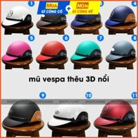 NÓN BẢO HIỂM VESPA TRƠN BÓNG SANG CHẢNH CỰC CHẤT