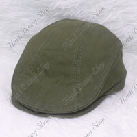 Nón beret bít đuôi, thiết kế mỏ vịt độc đáo, quà tặng cho người trung niên, vòng đầu 58cm - Hạnh Dương - Xanh rêu