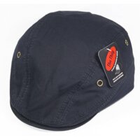 Nón beret nam, mũ beret nam nón ông già mũ kết mỏ vịt mũ kết ông già không có logo chất liệu cotton thoáng mát - Đen