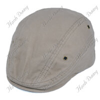 Nón beret nam, mũ mỏ vịt dành cho người trung niên, không thêu họa tiết, chất liệu vải oát mềm mại, tăng giảm size dễ dàng - Xám nhạt