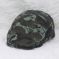 Nón beret nam, mũ mỏ vịt dành cho người trung niên, không thêu họa tiết, chất liệu vải oát mềm mại, tăng giảm size dễ dàng - Rằn Ri