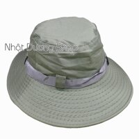 Nón bo vải người lớn, nón lính bộ đội, mùa hè xanh có dây loại thường vành nhỏ 8,5 cm - Xanh rêu