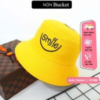 Nón bucket tròn vành 2 Mặt phong cách Ulzzang Unisex Phù Hợp Với Mọi Lứa Tuổi - Babi Trendy B17 - Đen  Đỏ