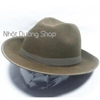 NÓN CAO BỒI MŨ PHỚT NÓN FEDORA THỜI TRANG NAM NỮ - Nâu