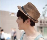 Nón cao bồi nam - Mũ cao bồi phớt cói vành nhỏ cowboy đi biển dạo phố dã ngoại dona22031602 - Cafe