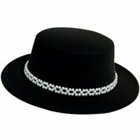 Nón cao bồi vành bằng mũ phớt nỉ fedora nam nữ