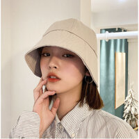Nón che nắng, Nón tròn vành Bucket, Mũ vành cụp Bucket phong cách đường phố MD02 - Trắng