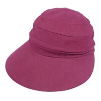 Nón chống nắng rộng vành mũ chống nắng đa năng đặc biệt có thể thao dây kéo phía trên đỉnh đầu - Đỏ thẩm