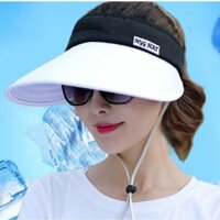 Nón chống nắng rộng vành nửa đầu thời trang, mũ rộng vành nữ cao cấp