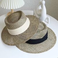 Nón cói thưa panama cao cấp, mũ cói rộng vành thời trang đi biển