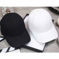 Nón đen trơn basic dành cho cả nam và nữ - Mũ lưỡi trai trơn