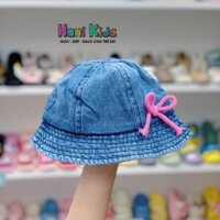 NÓN DENIM VÀNH TRÒN CHO BÉ TRAI  BÉ GÁI PHONG CÁCH