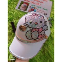 Nón đính đá Hello kitty