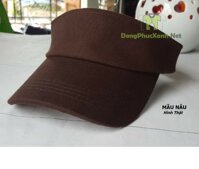 Nón đồng phục nam nữ Nón kết hở đầu - Nâu