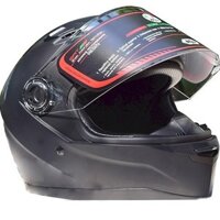 Nón full face AGU full đen chính hãng + mũ trùm đầu ninja đen +túi dây rút đựng mũ