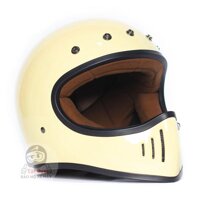 Nón fullface Classic RAW AMBER Vàng Kem
