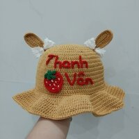 Nón handmade, mẫu tai thỏ cho bé gái