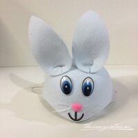 Nón hóa trang con thỏ trắng