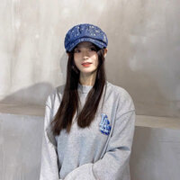 Nón jeans lưỡi trai thêu logo