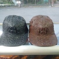 Nón kết da cá sấu thật - gù cá sấu