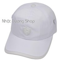 Nón kết dù logo chữ S, sò to đẹp mắt - chất liệu vải dù phù hợp cho mọi người - Trắng