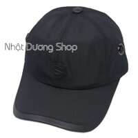 Nón kết dù logo chữ S, sò to đẹp mắt - chất liệu vải dù phù hợp cho mọi người - Đen